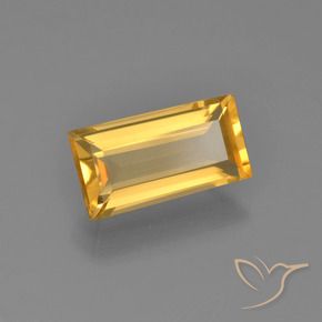 Citrino Dorato medio naturale da 2.32 ct, Taglio a baguette, VVS-VS