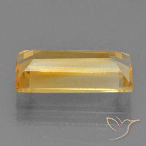 Citrino Dorato medio naturale da 3.80 ct, Taglio a baguette, VS