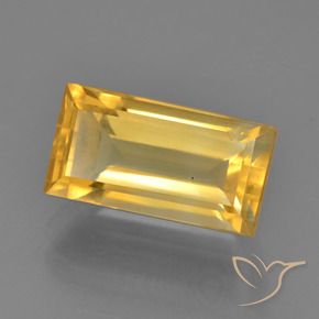 Citrino Dorato medio naturale da 3.68 ct, Taglio a baguette, VS