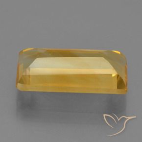 Citrino Arancio Dorato Profondo naturale da 3.83 ct, Taglio a baguette, VVS-VS