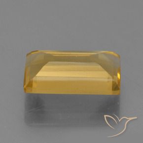 Citrino Dorato medio-scuro naturale da 1.60 ct, Taglio a baguette, VVS-VS