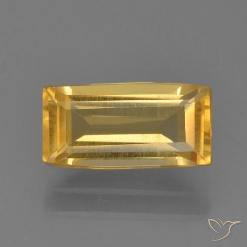 1.49ct Naturale Oro brillante Citrino, Taglio a baguette, VVS-VS