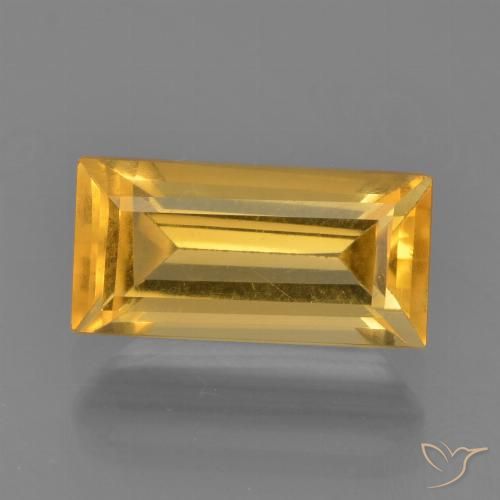 1.79ct Naturale Dorato medio Citrino, Taglio a baguette, VVS-VS