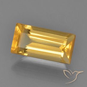 Citrino Dorato medio naturale da 1.79 ct, Taglio a baguette, VVS-VS