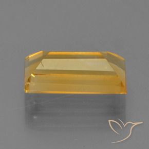 Citrino Dorato medio-scuro naturale da 1.62 ct, Taglio a baguette, VS