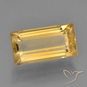 Citrino Oro brillante naturale da 3.39 ct, Taglio a baguette, VS