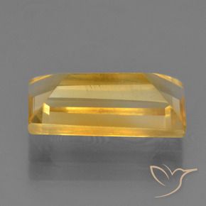 Citrino Dorato medio naturale da 2.70 ct, Taglio a baguette, VS