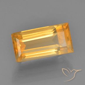 Citrino Arancio-Oro naturale da 2.76 ct, Taglio a baguette, VS
