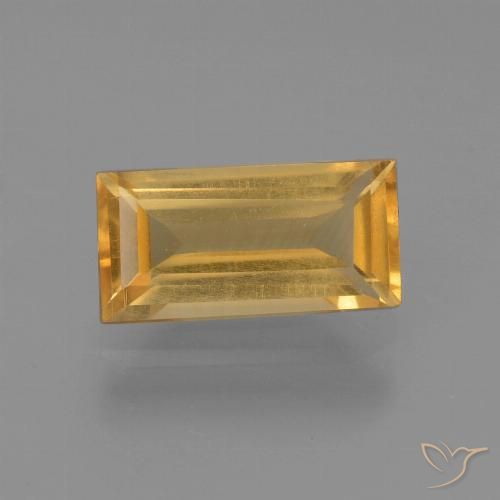 1.44ct Naturale Oro medio Citrino, Taglio a baguette, VS