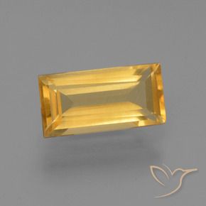 Citrino Oro medio naturale da 1.44 ct, Taglio a baguette, VS