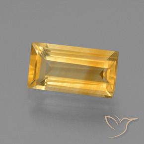Citrino Arancio dorato naturale da 1.56 ct, Taglio a baguette, VVS-VS