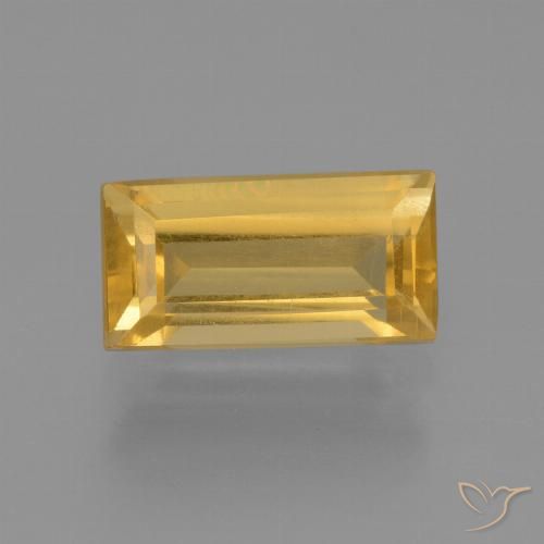 1.76ct Naturale Oro brillante Citrino, Taglio a baguette, VS