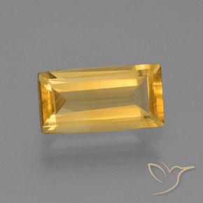 Citrino Arancio medio-chiaro-oroG naturale da 1.43 ct, Taglio a baguette, VS