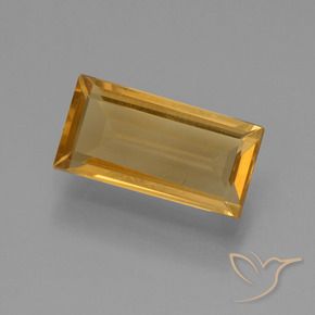 Citrino Arancio-Oro naturale da 1.33 ct, Taglio a baguette, VS