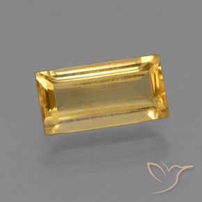 Citrino Arancio Dorato Profondo naturale da 1.62 ct, Taglio a baguette, VS