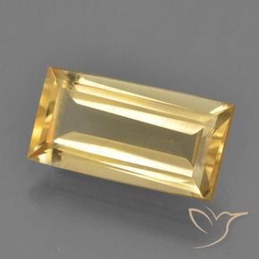 Citrino Oro brillante naturale da 2.50 ct, Taglio a baguette, VS