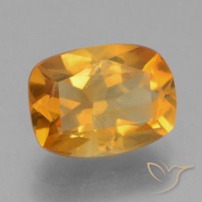 Citrino Arancio intenso-OroG naturale da 2.25 ct, Cuscino, VS
