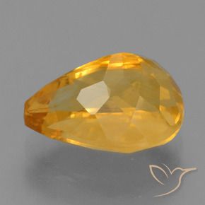 Citrino Arancio Scuro-Oro naturale da 2.76 ct, Forma a pera, VS