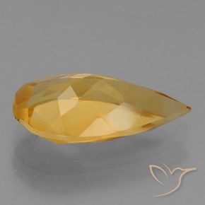 Citrino Arancio Scuro-Oro naturale da 2.62 ct, Forma a pera, VVS-VS