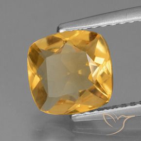 Citrino Arancio Dorato Profondo naturale da 1.53 ct, Cuscino, VS