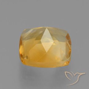 Citrino Dorato medio-scuro naturale da 1.70 ct, Cuscino, VS