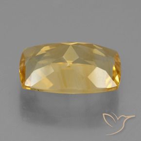 Citrino Dorato medio-scuro naturale da 4.58 ct, Cuscino, VS