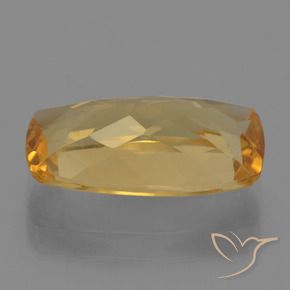Citrino Dorato medio-scuro naturale da 3.27 ct, Cuscino, VVS-VS