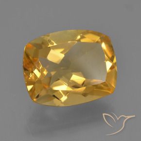 Citrino Arancio Dorato Profondo naturale da 2.95 ct, Cuscino, VVS-VS