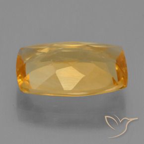Citrino Arancio Scuro-Oro naturale da 3.07 ct, Cuscino, VVS-VS