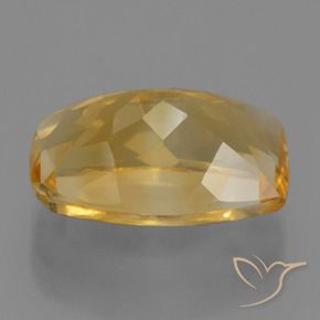 Citrino Dorato medio-scuro naturale da 4.43 ct, Cuscino, VVS-VS