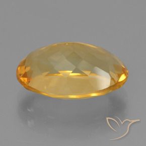 Citrino Dorato medio-scuro naturale da 4.65 ct, Ovale, VVS-VS
