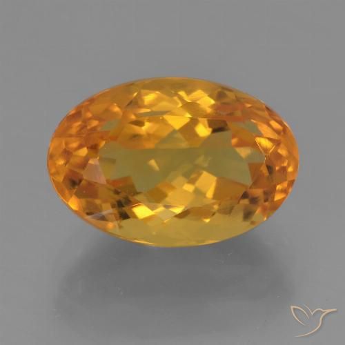 3.51ct Naturale Oro Citrino, Ovale, VVS-VS
