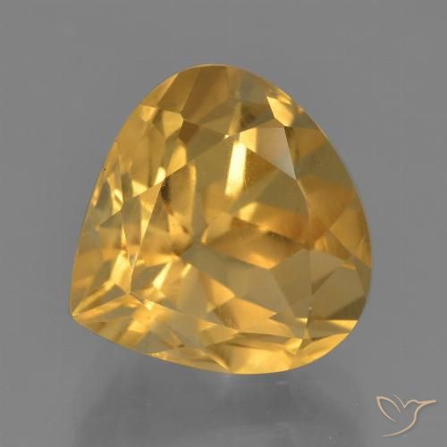 4.54ct Naturale Arancio medio-chiaro-oroG Citrino, Forma a pera, VS
