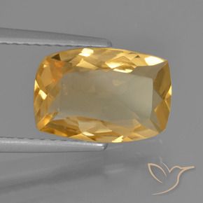 Citrino Dorato medio-scuro naturale da 2.45 ct, Cuscino, VS