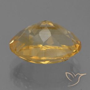 Citrino Dorato medio-chiaro naturale da 3.58 ct, Ovale, VVS-VS