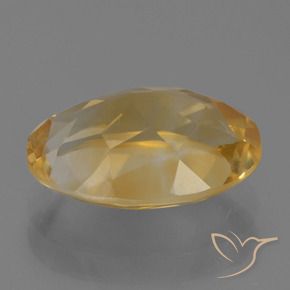 Citrino Dorato medio-scuro naturale da 3.04 ct, Ovale, VVS-VS