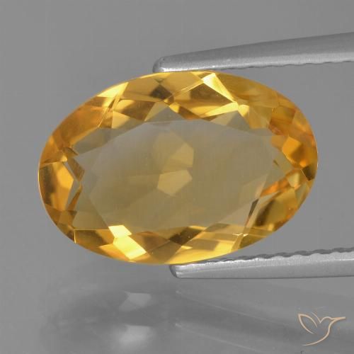 3.28ct Naturale Dorato scuro Citrino, Ovale, VVS-VS