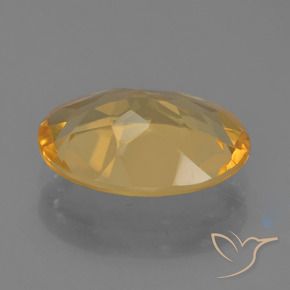 Citrino Dorato medio-scuro naturale da 2.90 ct, Ovale, VVS-VS