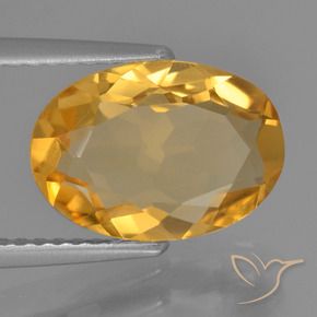 Citrino Arancio Scuro-Oro naturale da 2.60 ct, Ovale, VVS-VS
