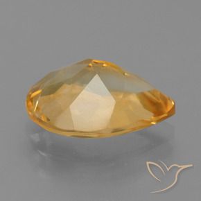 Citrino Arancio medio-chiaro-oroG naturale da 2.99 ct, Forma a pera, VS