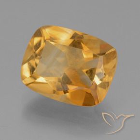 Citrino Arancio Dorato Profondo naturale da 3.12 ct, Cuscino, VS