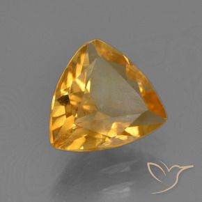Citrino Arancio-Oro naturale da 1.38 ct, Taglio trillion, VS