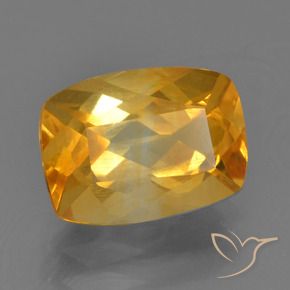 Citrino Arancio intenso-OroG naturale da 2.27 ct, Cuscino, VS