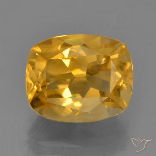 2.81ct Naturale Arancio Scuro-Oro Citrino, Cuscino, VS