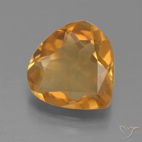 2.20ct Naturale Arancio intenso-OroG Citrino, Forma a pera, VS