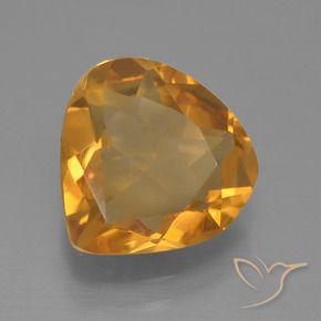 Citrino Arancio intenso-OroG naturale da 2.20 ct, Forma a pera, VS