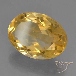 Citrino Dorato naturale da 3.28 ct, Ovale, VVS-VS