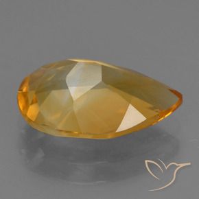 Citrino Arancio intenso-OroG naturale da 2.31 ct, Forma a pera, VVS-VS