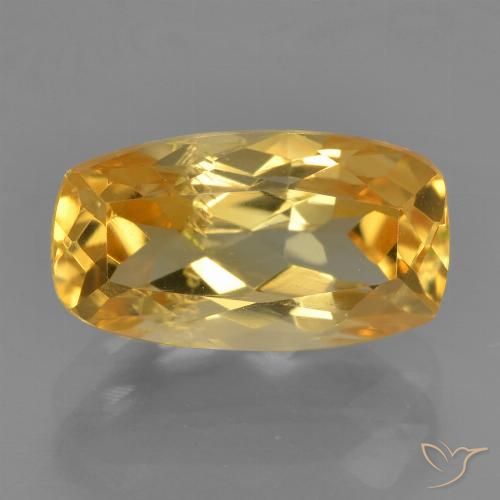 2.54ct Naturale Arancio dorato Citrino, Cuscino, VS