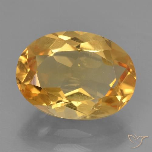 2.59ct Naturale Arancio Scuro-Oro Citrino, Ovale, VS